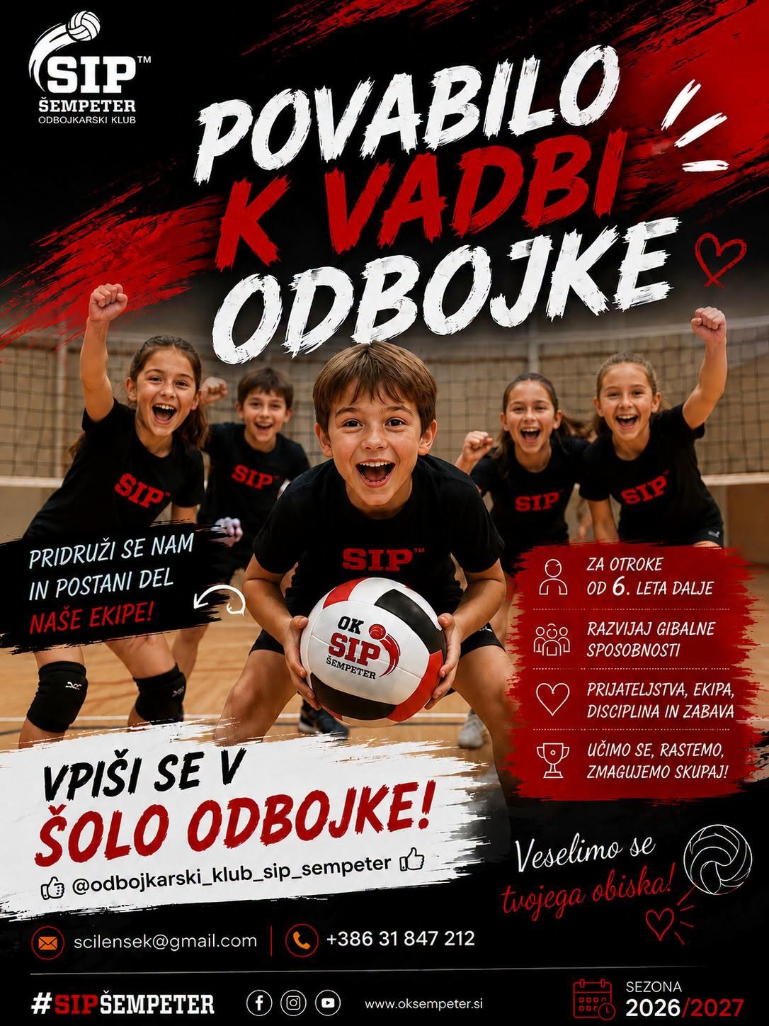 VPIŠITE GA V ŠOLO ODBOJKE! 
